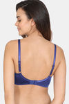 Zivame Beautiful Basics Padded Non Wired 3/4Th Coverage T-Shirt Bra - Sodalite Blue — thumbnail 2